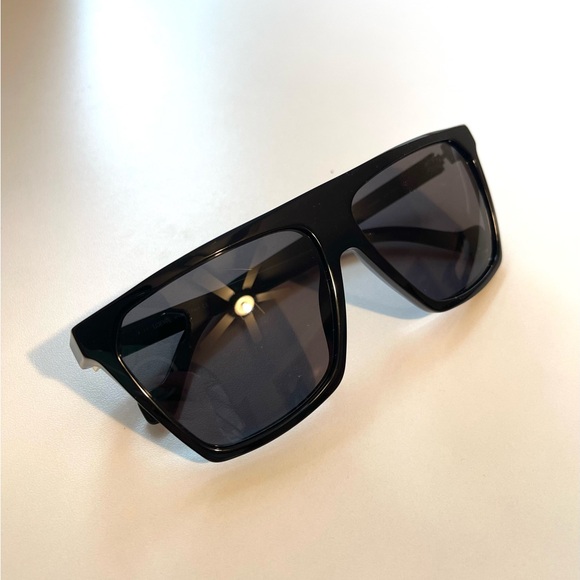 Loewe LW400601 Black 60mm Flattop Square Sunglasses Classic Glam Designer‎ main image 8